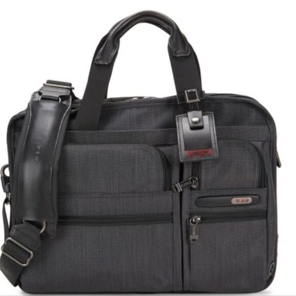Tumi Compact Large Screen Laptop Brief - Picture 1 of 9